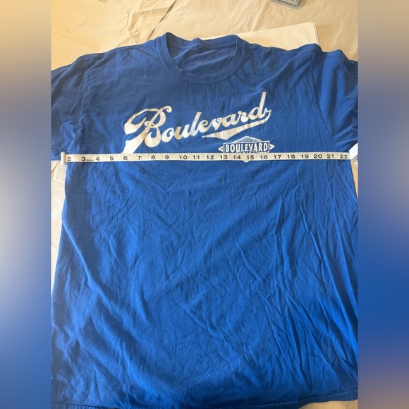 Vintage Boulevard Brewing Co. “Tank 7” Blue T-Shirt – Camp David | Size L - Picture 6 of 9